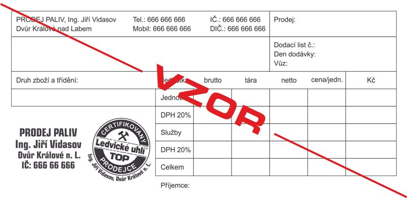 PRODEJNÍ DOKLAD